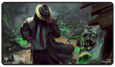 Stitched Playmat MTG - Fallout - Mysterious Stranger
