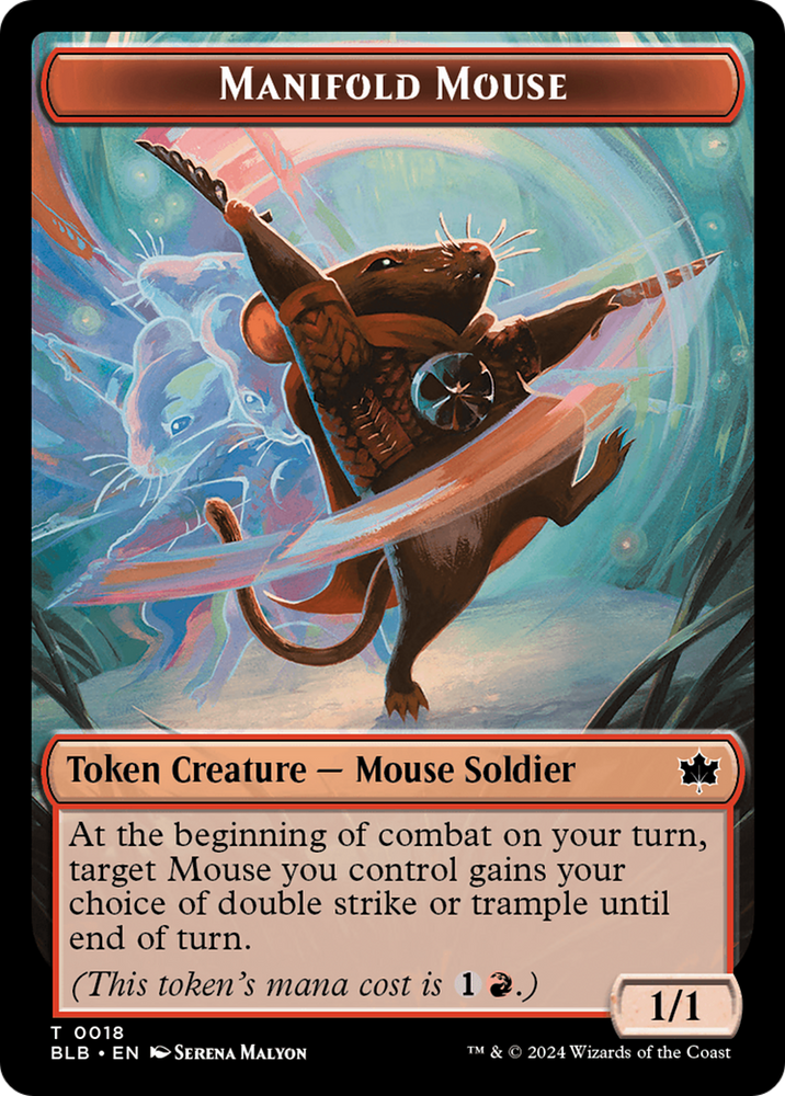 Manifold Mouse Token [Bloomburrow Tokens]