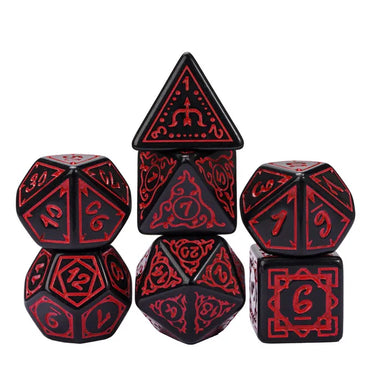 Cryptic Knots: Dried Blood RPG Dice Set