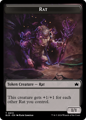 Rat Token [Bloomburrow Tokens]