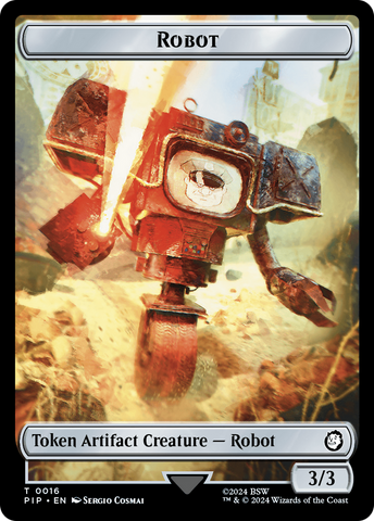 Junk // Robot Double-Sided Token [Fallout Tokens]