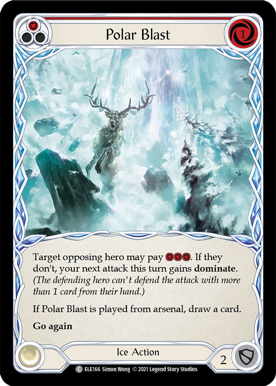 Polar Blast (Red) [ELE166] (Tales of Aria)  1st Edition Normal