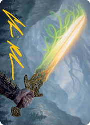 Sword of Hearth and Home Art Card (Gold-Stamped Signature) [Modern Horizons 2 Art Series]