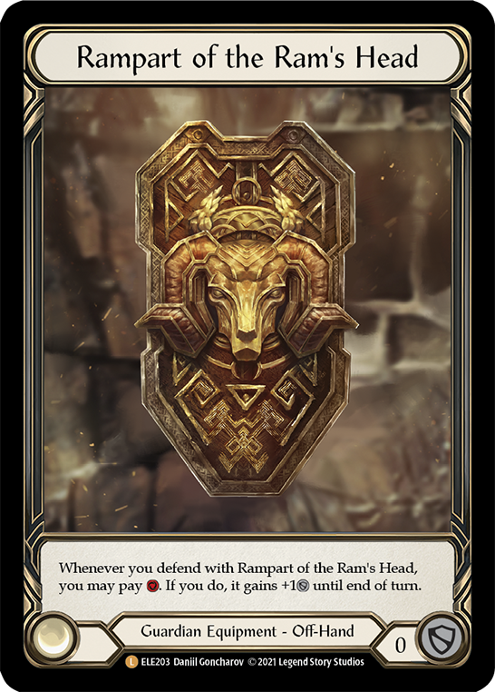 Rampart of the Ram's Head [ELE203] (Tales of Aria)  1st Edition Cold Foil