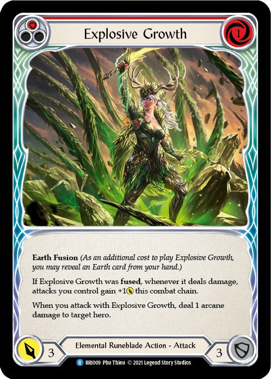 Explosive Growth (Red) [BRI009] (Tales of Aria Briar Blitz Deck)  1st Edition Normal