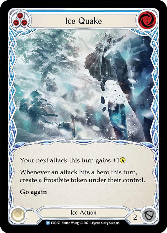 Ice Quake (Blue) [ELE153] (Tales of Aria)  1st Edition Normal