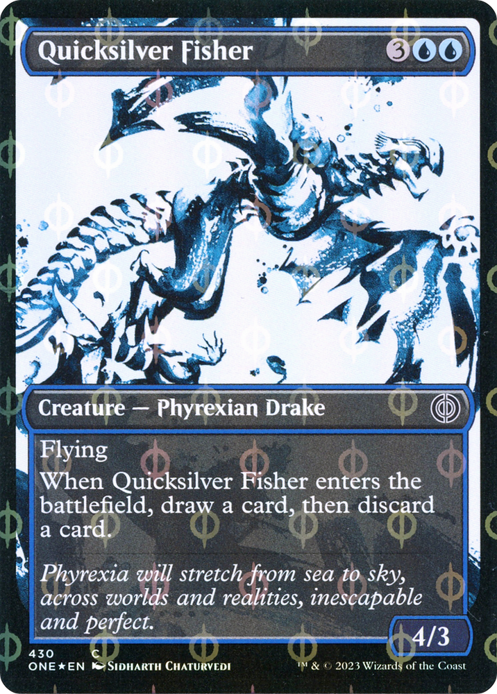 Quicksilver Fisher (Showcase Ichor Step-and-Compleat Foil) [Phyrexia: All Will Be One]
