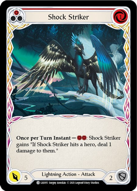 Shock Striker (Red) [LXI015] (Tales of Aria Lexi Blitz Deck)  1st Edition Normal