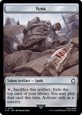Junk // Copy Double-Sided Token [Fallout Tokens]