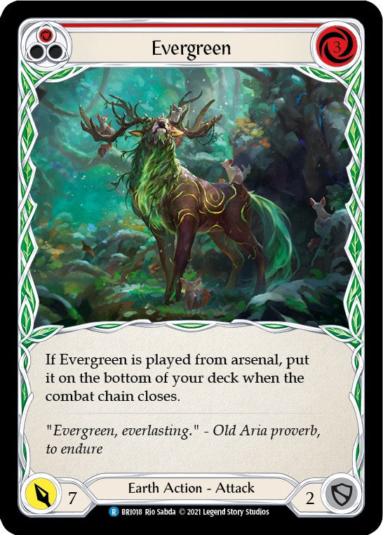 Evergreen (Red) [BRI018] (Tales of Aria Briar Blitz Deck)  1st Edition Normal