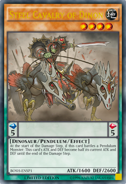 Steel Cavalry of Dinon [BOSH-ENSP1] Ultra Rare