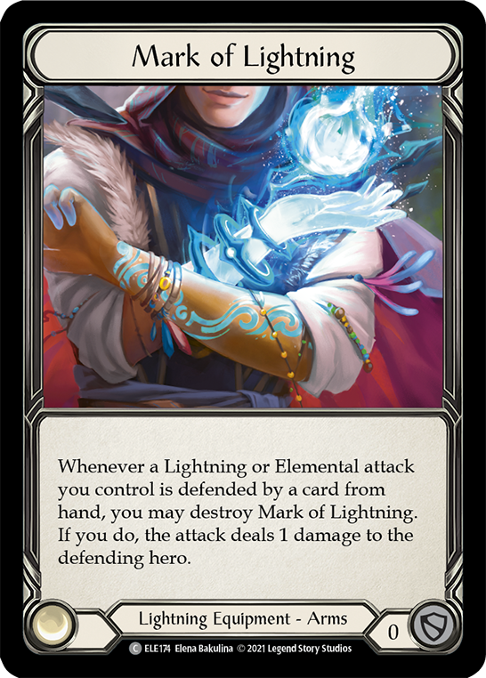 Mark of Lightning [ELE174] (Tales of Aria)  1st Edition Cold Foil