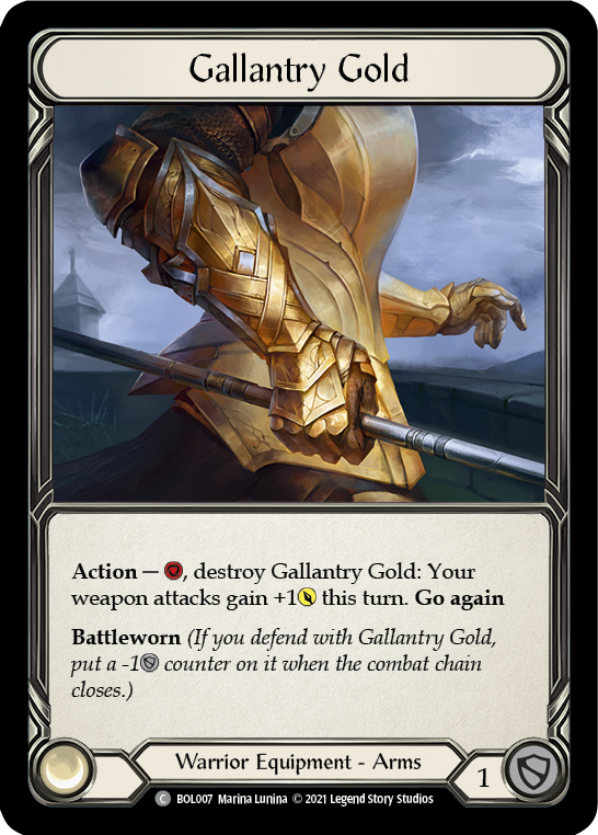 Gallantry Gold [BOL007] (Monarch Boltyn Blitz Deck)