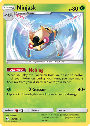 Ninjask (30/214) [Sun & Moon: Lost Thunder]