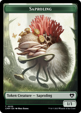 Saproling // Satyr Double-Sided Token [Commander Masters Tokens]