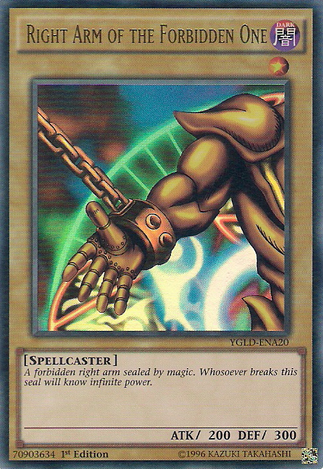 Right Arm of the Forbidden One [YGLD-ENA20] Ultra Rare