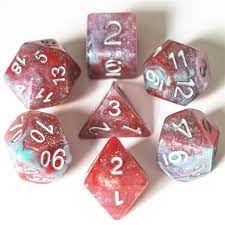 Geranium RPG Dice Set